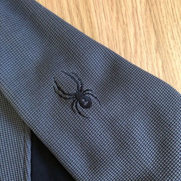 NWT Spyder Constant S16561 Mens Half-Zip Sweater Gray/Black - Picture 8 of 11